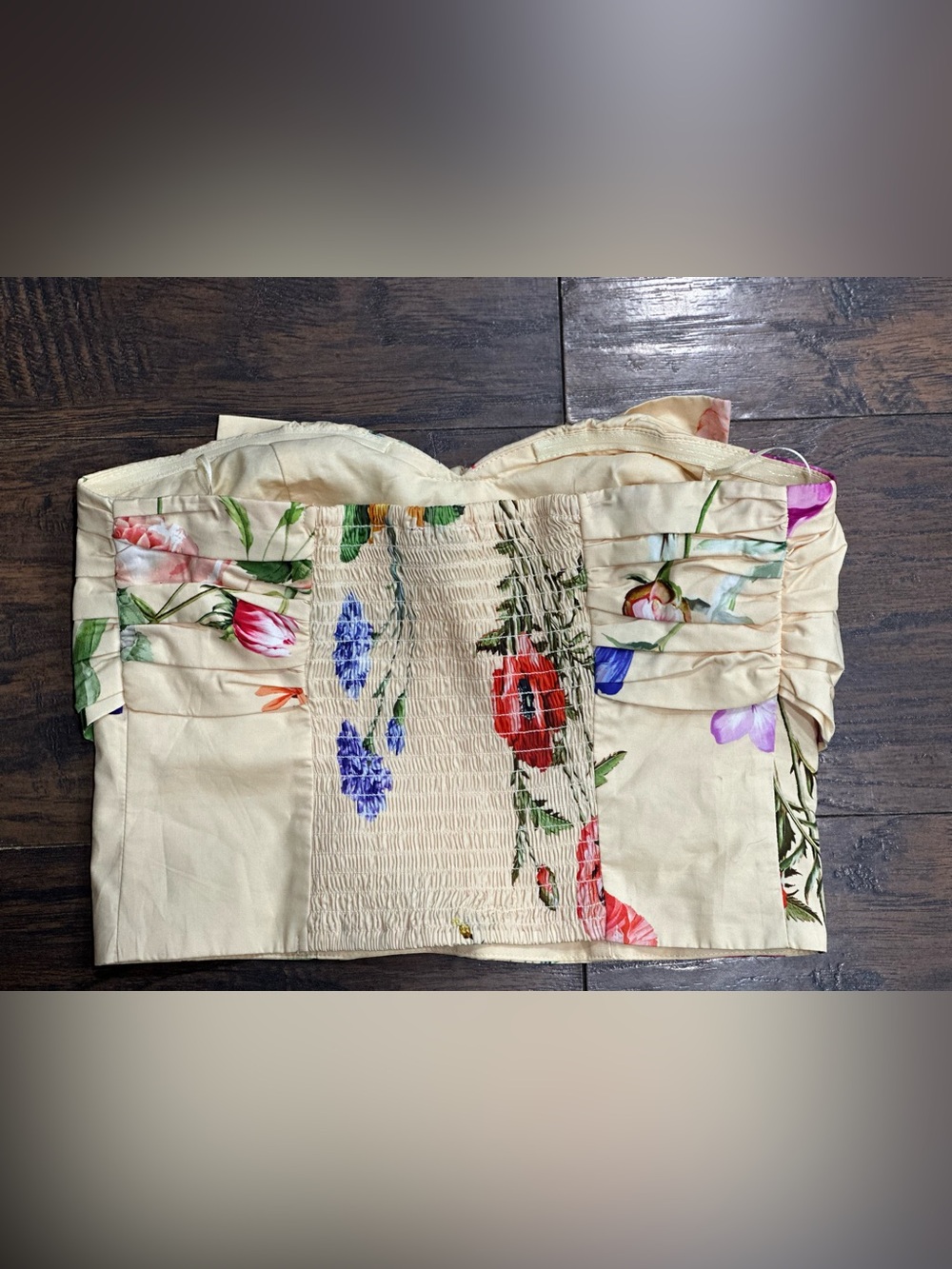 NWT EXPRESS BEAUTIFUL BOTANICAL FLORAL TUBE TOP - Picture 6 of 8
